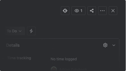 Ein Screenshot der Chronos Companion Browsererweiterung, der zeigt wo der Chronos Button in Jira eingefügt wird.